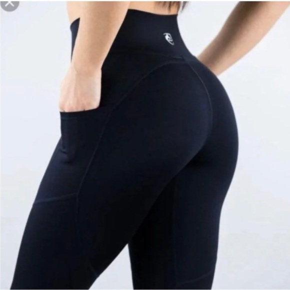 Alphalete Womens Black Meridian Pocket Leggings Size‎ XS Workout Gym Athletic - Picture 4 of 8